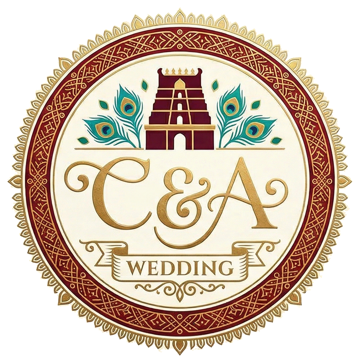 Chad and Anusha wedding logo
