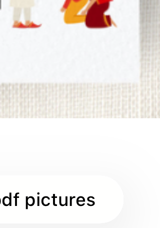 Illustration of the couple receiving final blessings.