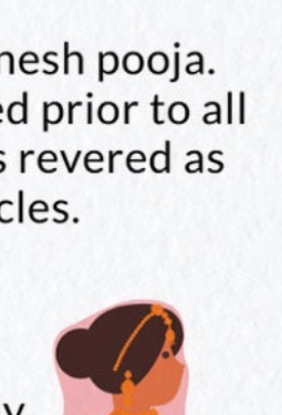 Illustration of the bride arriving at the mandap.